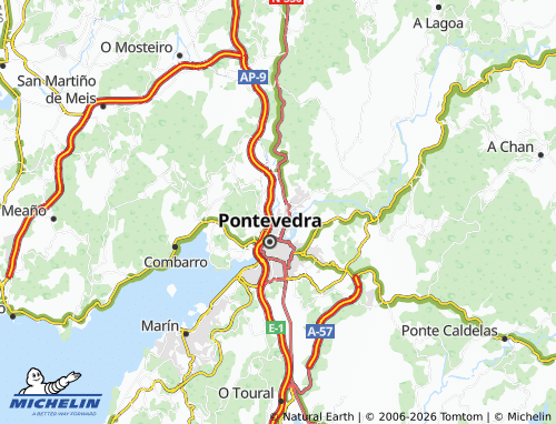 Carte MICHELIN A Gándara - ViaMichelin