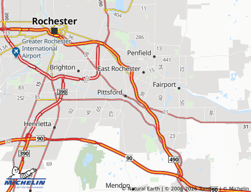 Mapa MICHELIN Pittsford - ViaMichelin