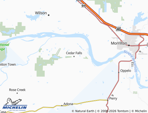 Mappa MICHELIN Cedar Falls - ViaMichelin