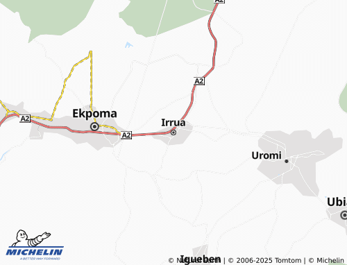 MICHELIN Irrua map - ViaMichelin