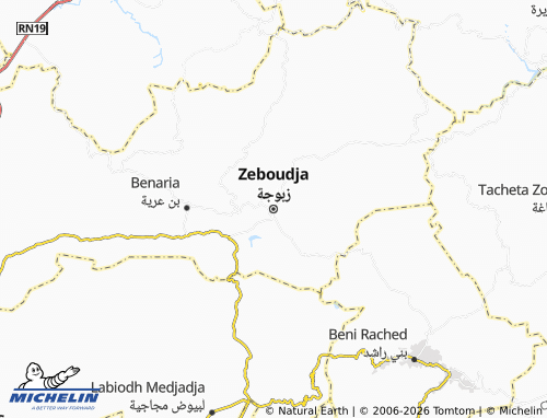Carte MICHELIN Zeboudja - ViaMichelin