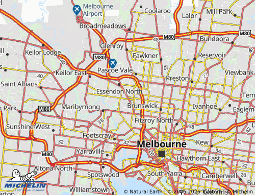 Carte MICHELIN Essendon - ViaMichelin