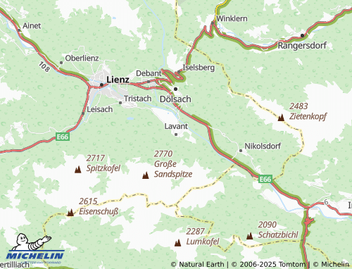 MICHELIN Lavant map - ViaMichelin
