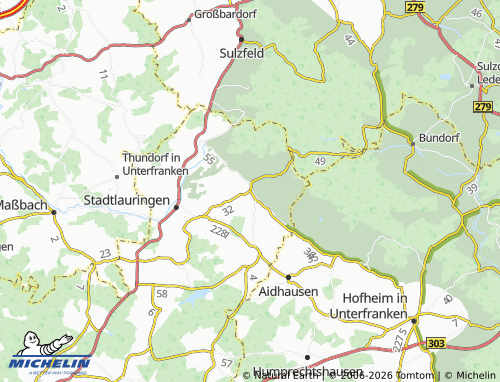 Mapa MICHELIN Wetzhausen - ViaMichelin
