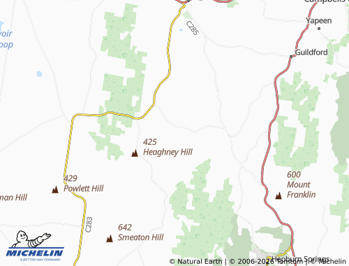 Mapa MICHELIN Yandoit Hills - ViaMichelin