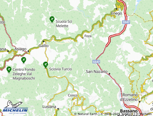 MICHELIN Chiesa di Sasso map - ViaMichelin