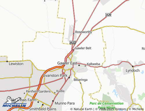 MICHELIN Hewett map - ViaMichelin
