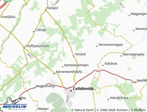 Mapa MICHELIN Vönöck - ViaMichelin