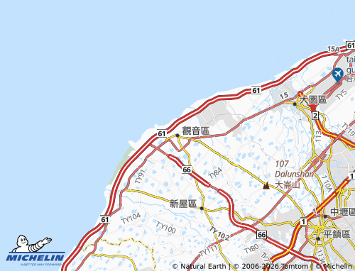 MICHELIN Guanyin District map - ViaMichelin