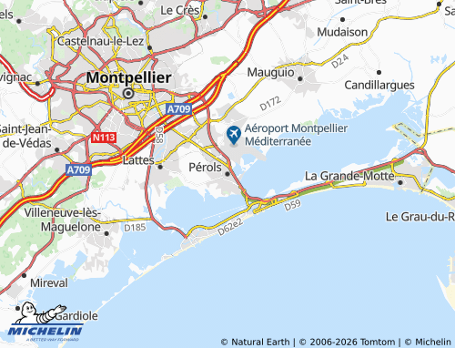 Mappa MICHELIN Pérols - ViaMichelin