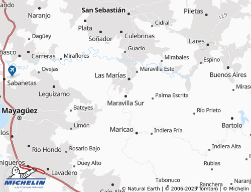 MICHELIN-Landkarte Maravilla Sur - ViaMichelin