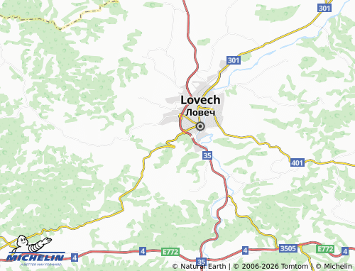 Kaart MICHELIN vz Lovech - ViaMichelin