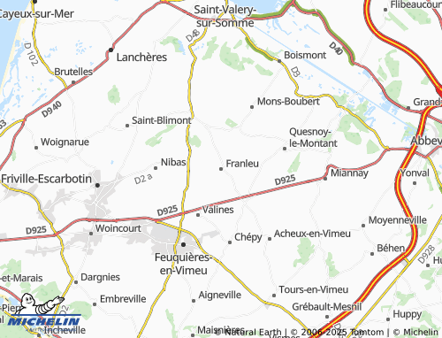 MICHELIN Franleu map - ViaMichelin