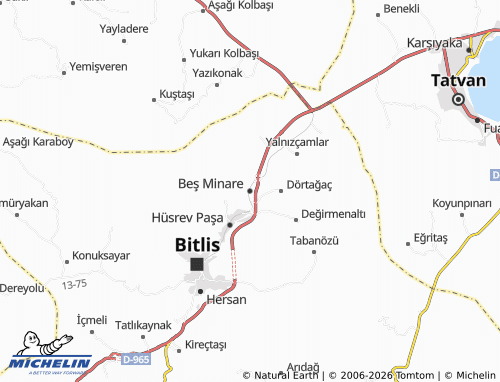 Mapa MICHELIN Beş Minare - ViaMichelin