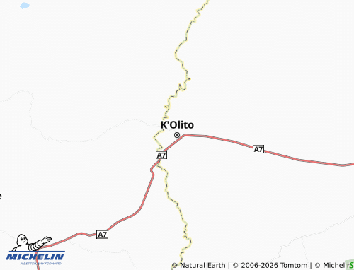 MICHELIN Colito map - ViaMichelin