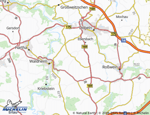 MICHELIN-Landkarte Rudelsdorf - ViaMichelin