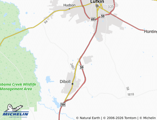 Mappa MICHELIN Burke - ViaMichelin