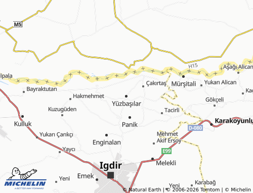 MICHELIN Yüzbaşılar map - ViaMichelin