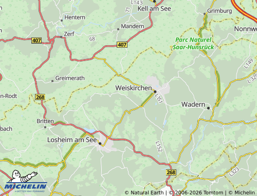 MICHELIN Zwalbach map - ViaMichelin