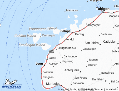 Kaart MICHELIN Catagbacan Norte - ViaMichelin