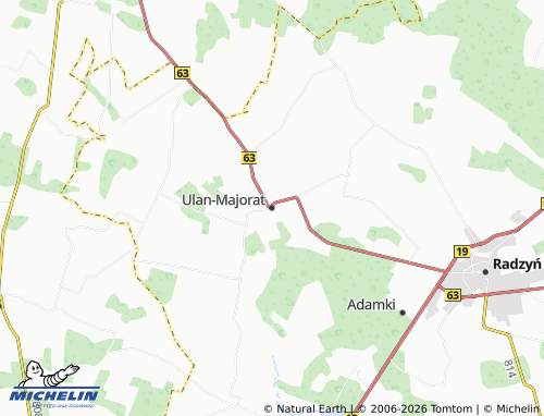 MICHELIN Ulan-Majorat map - ViaMichelin