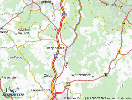 Mappa MICHELIN Regenstauf - ViaMichelin