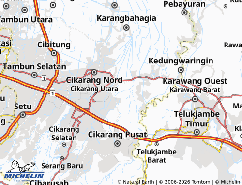 MICHELIN Jatireja map - ViaMichelin