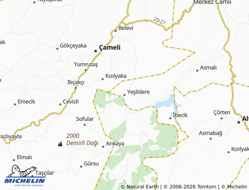 Mappa MICHELIN Yeşildere - ViaMichelin