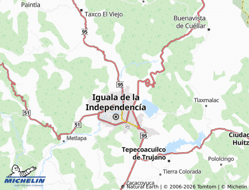 Mappa MICHELIN Altos del Valle de Iguala - ViaMichelin