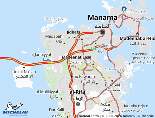 MICHELIN Block 708 map - ViaMichelin