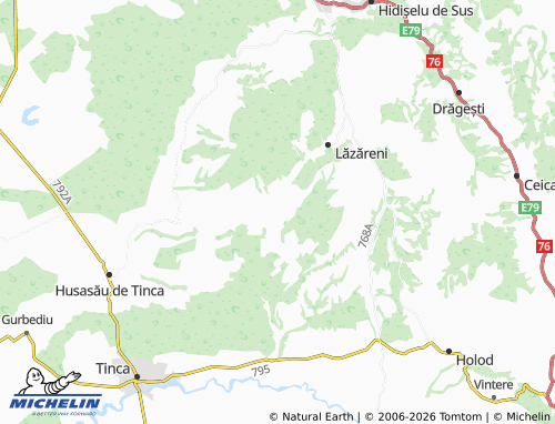 MICHELIN Gepiș map - ViaMichelin