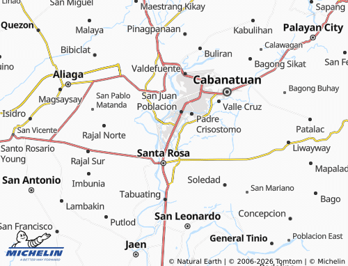 MICHELIN Sumacab South map - ViaMichelin
