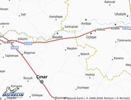 MICHELIN Başalan map - ViaMichelin