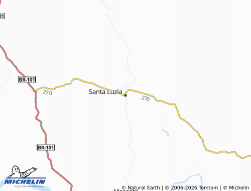 Mapa MICHELIN Santa Luzia - ViaMichelin