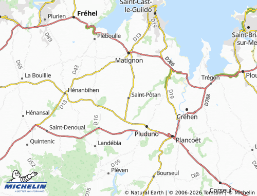 Mapa MICHELIN Saint-Pôtan - ViaMichelin