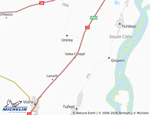 MICHELIN Valea Cânepii map - ViaMichelin