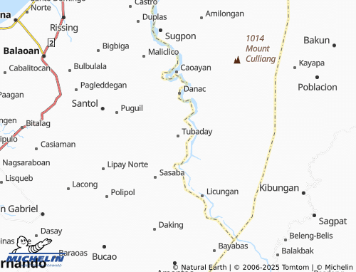 MICHELIN Tubaday map - ViaMichelin