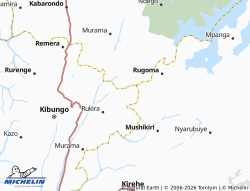 Mapa MICHELIN Rwamuyaga - ViaMichelin
