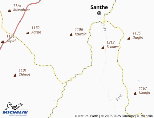 MICHELIN Nkota map - ViaMichelin