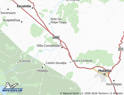 MICHELIN Villa Comaltitlán map - ViaMichelin