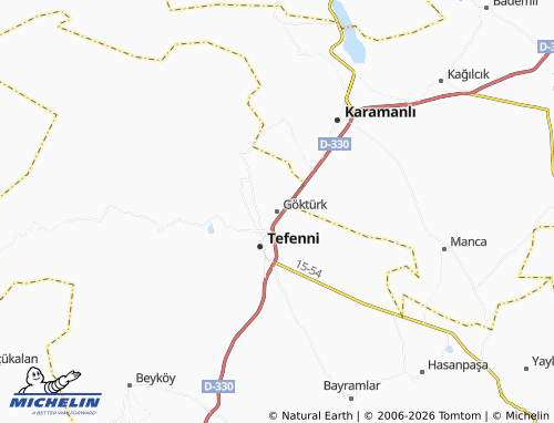 MICHELIN Göktürk map - ViaMichelin