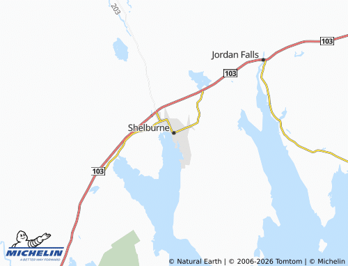 Kaart MICHELIN Shelburne - ViaMichelin