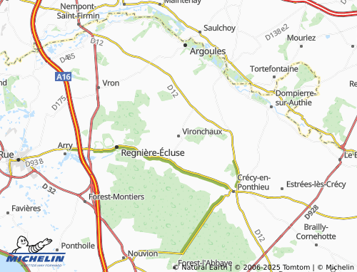 MICHELIN Vironchaux map - ViaMichelin