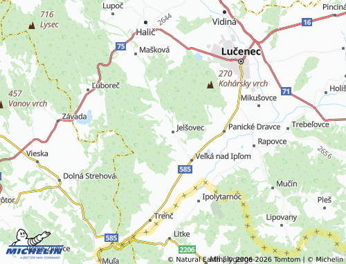 Mappa MICHELIN Jelšovec - ViaMichelin