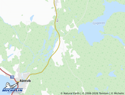 MICHELIN Övre Gärdsjö map - ViaMichelin