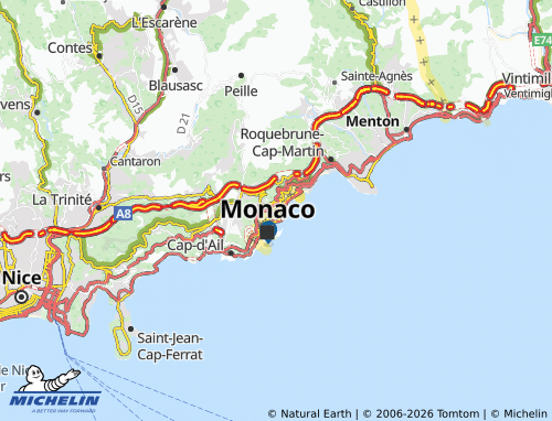 MICHELIN Beausoleil map - ViaMichelin