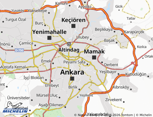 MICHELIN Erzurum map - ViaMichelin
