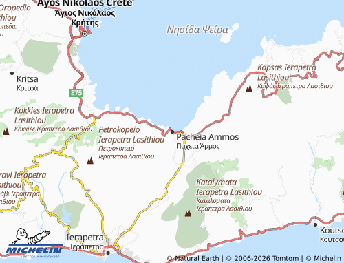 Carte MICHELIN Pacheia Ammos - ViaMichelin