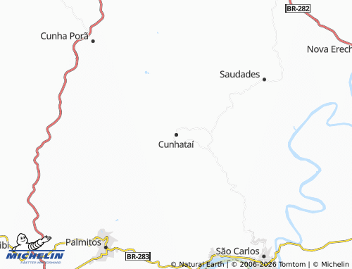 Mapa MICHELIN Cunhataí - ViaMichelin
