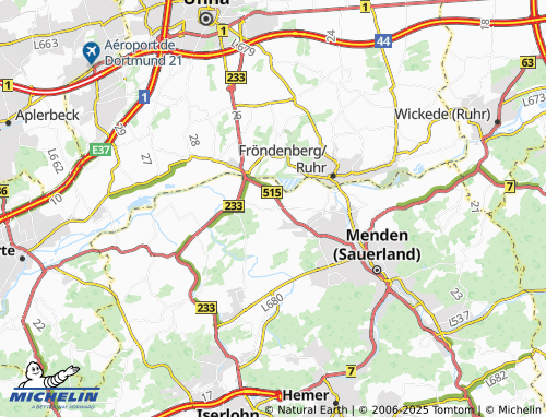 MICHELIN Halingen map - ViaMichelin